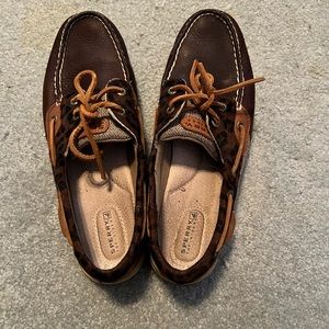 Sperry Top Sider Animal Print Size 10